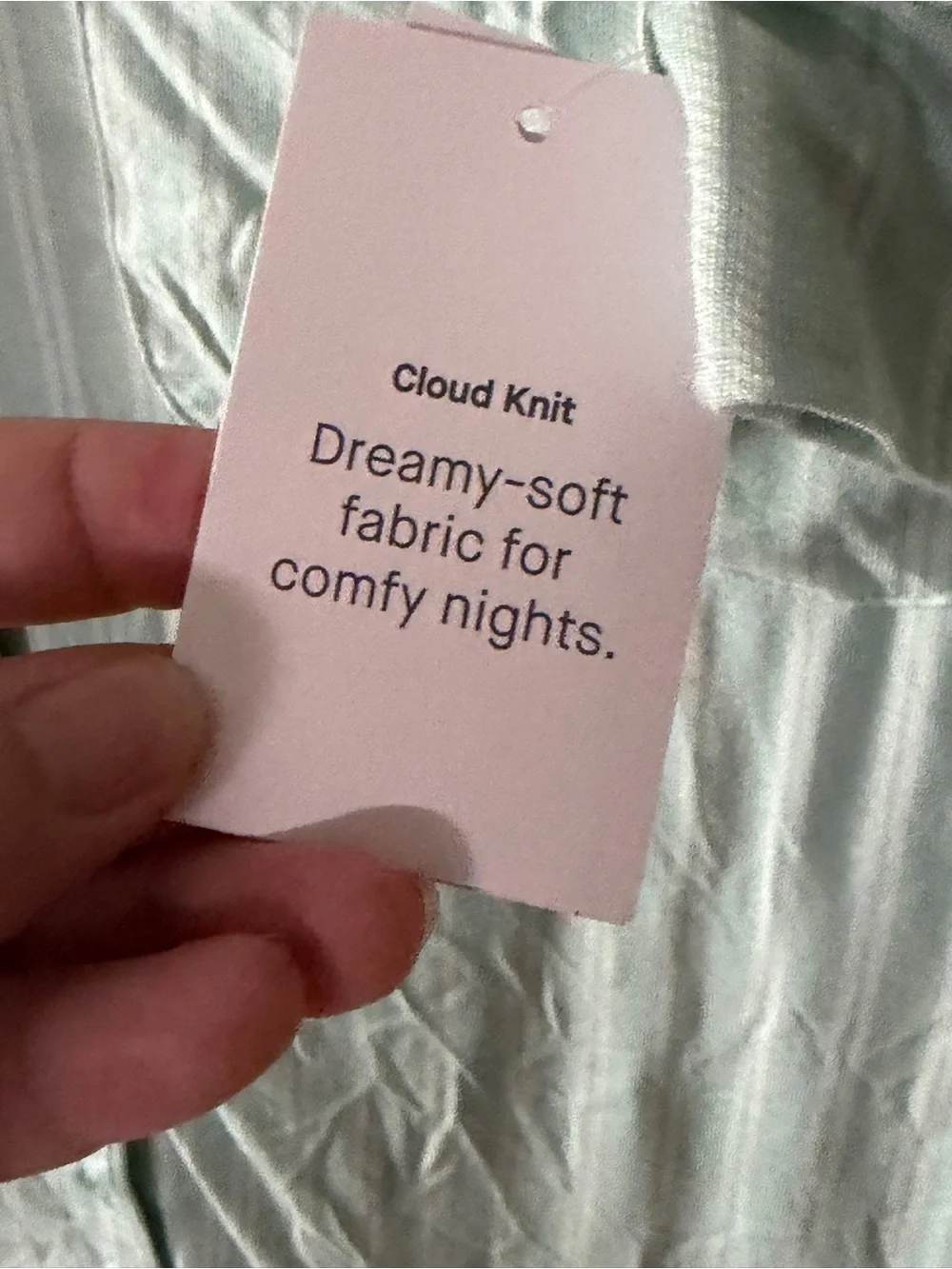 NWT Auden x Target Cloud Knit Pajama Set in “Light Green Stripe”